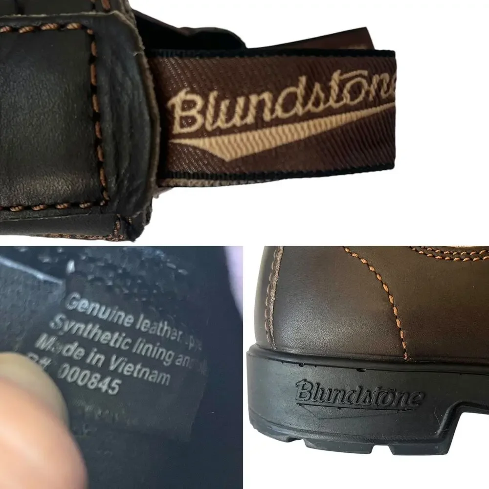 Blundstone 2100 Tartan Plaid Chelsea Boots Stout Brown AU 5 / US W 8 / M 6